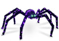 Gleamfest 4.2FT Giant Spider Halloween Decorations Outdoor, 90 LEDs / Lighted waterproof spider with ground