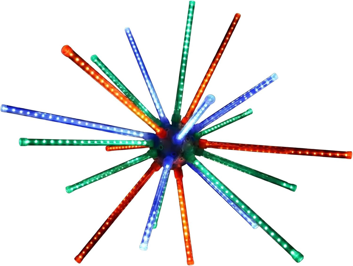 Holiday Bright Lights 28 Inch LED Meteor Burst Multicolor Starburst Indoor Outdoor Decoration