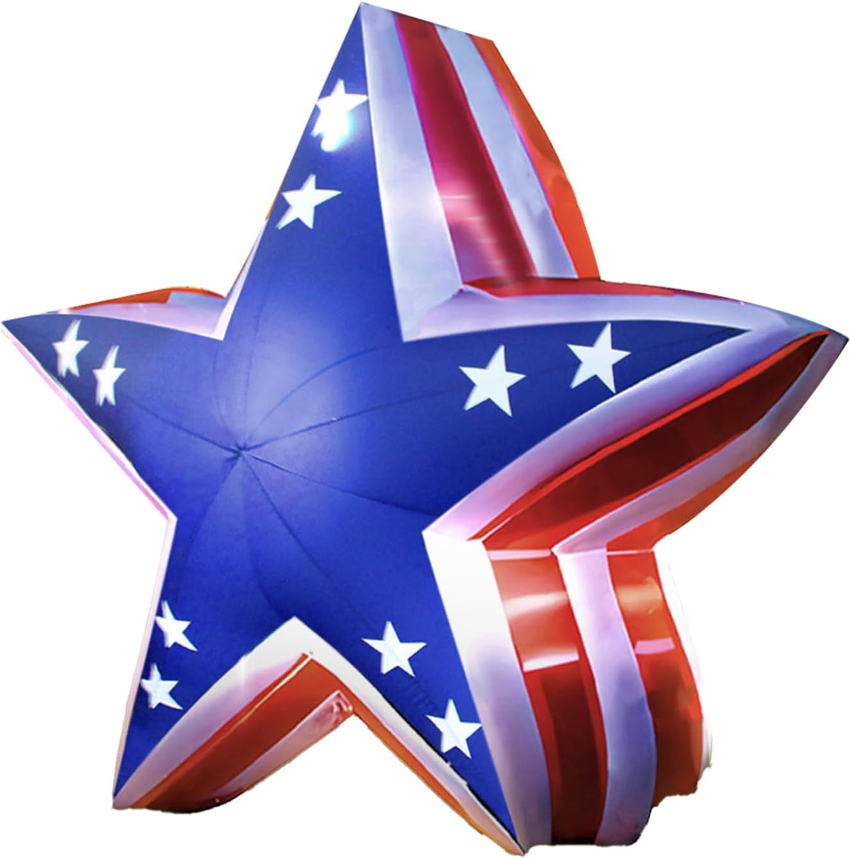 GOODENY USA 250th Anniversary 5.4FT USA Star for 4th of July Lawn Decor, Patriotic Inflatable LED Blow Up O