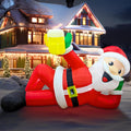 EAONE 12FT Christmas Inflatable Outdoor Decoration, Christmas Blow Ups Yard Decorations Giant Inflatable Sa
