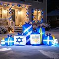 8 ft Hanukkah Lighted Gift Box Inflatable, Hanukkah outdoor decoration