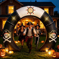 9.8 Ft Halloween Nautical Inflatable Arch with LED Lights for Pirate Party / Pirate Skull Arch Inflatable