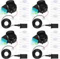 Hiboom 4 Pack Replacement Inflatable Fan Blower, 0.5A Output Air Blower for Inflatable with 3 LED, Air Blow