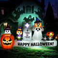 9 FT Long Halloween Animated Ghost Pumpkin Witch Tombstone Cat Inflatables / Pop Up Ghost Outdoor Indoor Yard