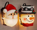Mudder 4 Pcs Christmas Porch Light Covers Christmas Outdoor Hanging Decorations Flexible Outdoor Light Cover